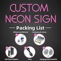 Vista 5 de Letrero de neón personalizado para boda, letreros de neón personalizados, decoración de pared personalizada, letrero con nombre para cumpleaños