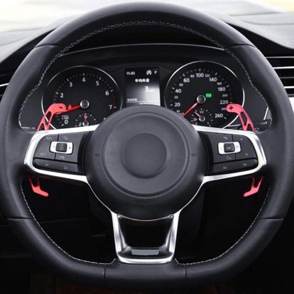 Łopatka zmiany biegów na kierownicę, stop aluminium, wytrzymała, trwała, praktyczna dźwignia zmiany biegów, do Golf GTI R, GTD, GTE, MK7, Polo, GTI, Scirocco 2014-2019