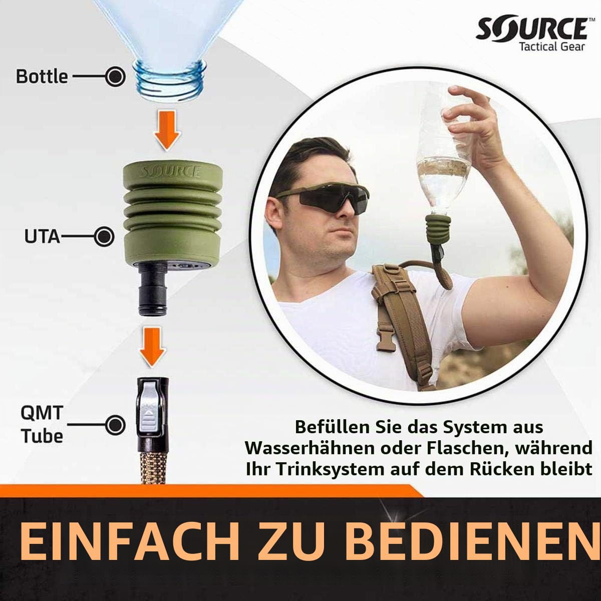 Source FILBE WLPS Low Profile Hydration System 3 L