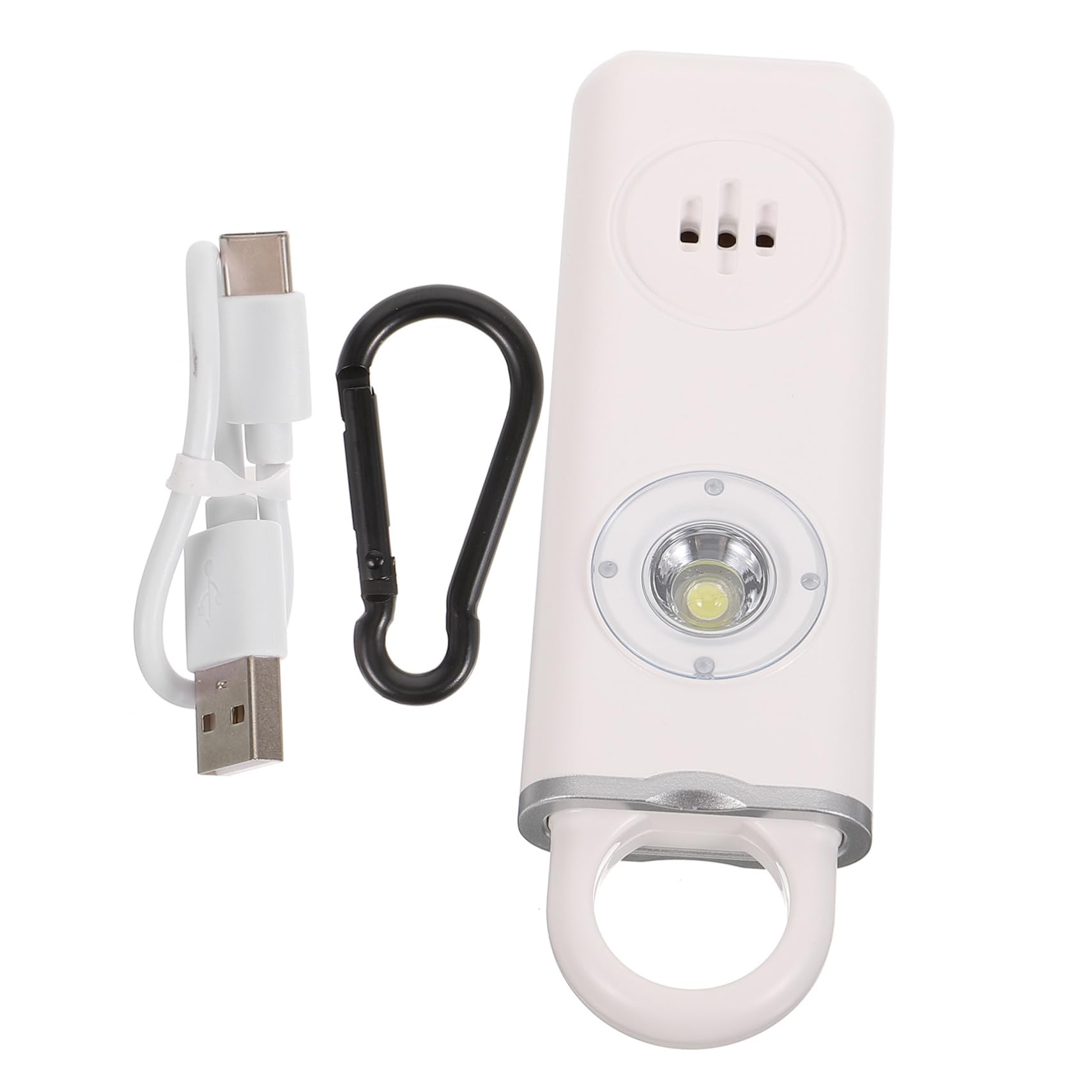 LIFKOME avertisseurs sonores clé de sécurité alarme personnelle capteur alarmes de sécurité pour personnes âgées porte-clés d'alarme de sécurité personnelle Acier inoxydable