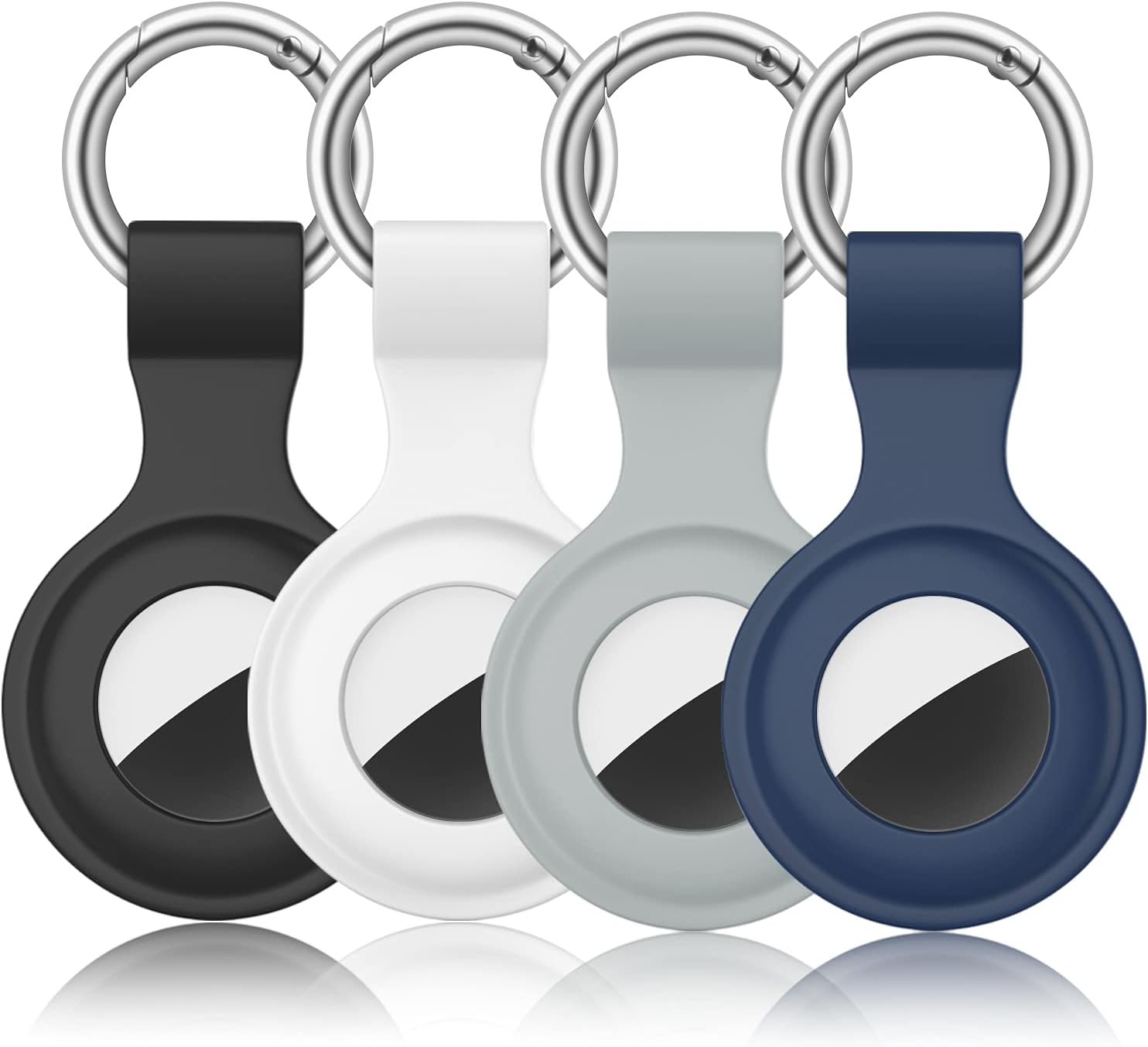 Amazon.co.jp AirTagケースキーチェーン2021用保護カバー ソフトシリコンループ 紛失防止キーリングファインダーアイテム