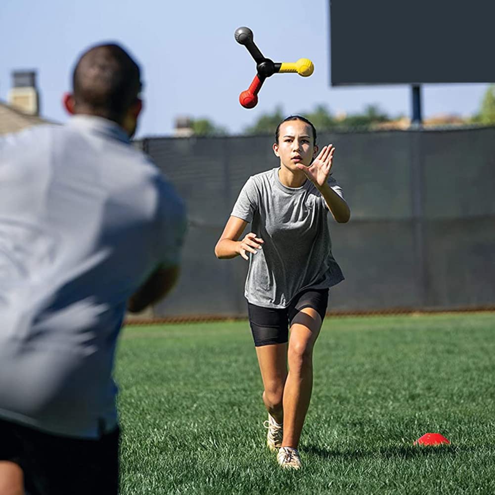 2 Uds., de Lanzamiento para Entrenamiento de Reflejos, Mejora la Velocidad de ReaccióN, Entrenador de CoordinacióN Ojo-Mano, BéIsbol para Calentamientos Previos Al Juego