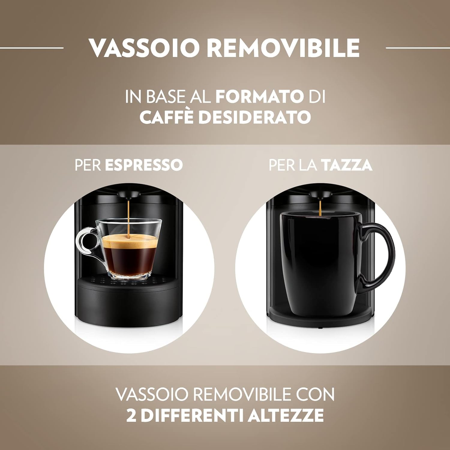 Lavazza, A Modo Mio Jolie, Macchina per Caffè con 64 Capsule Crema e Gusto Incluse, Silenziosa, con Poggia Tazza Rimovibile, Spegnimento Automatico, Componenti Lavabili, Bianca