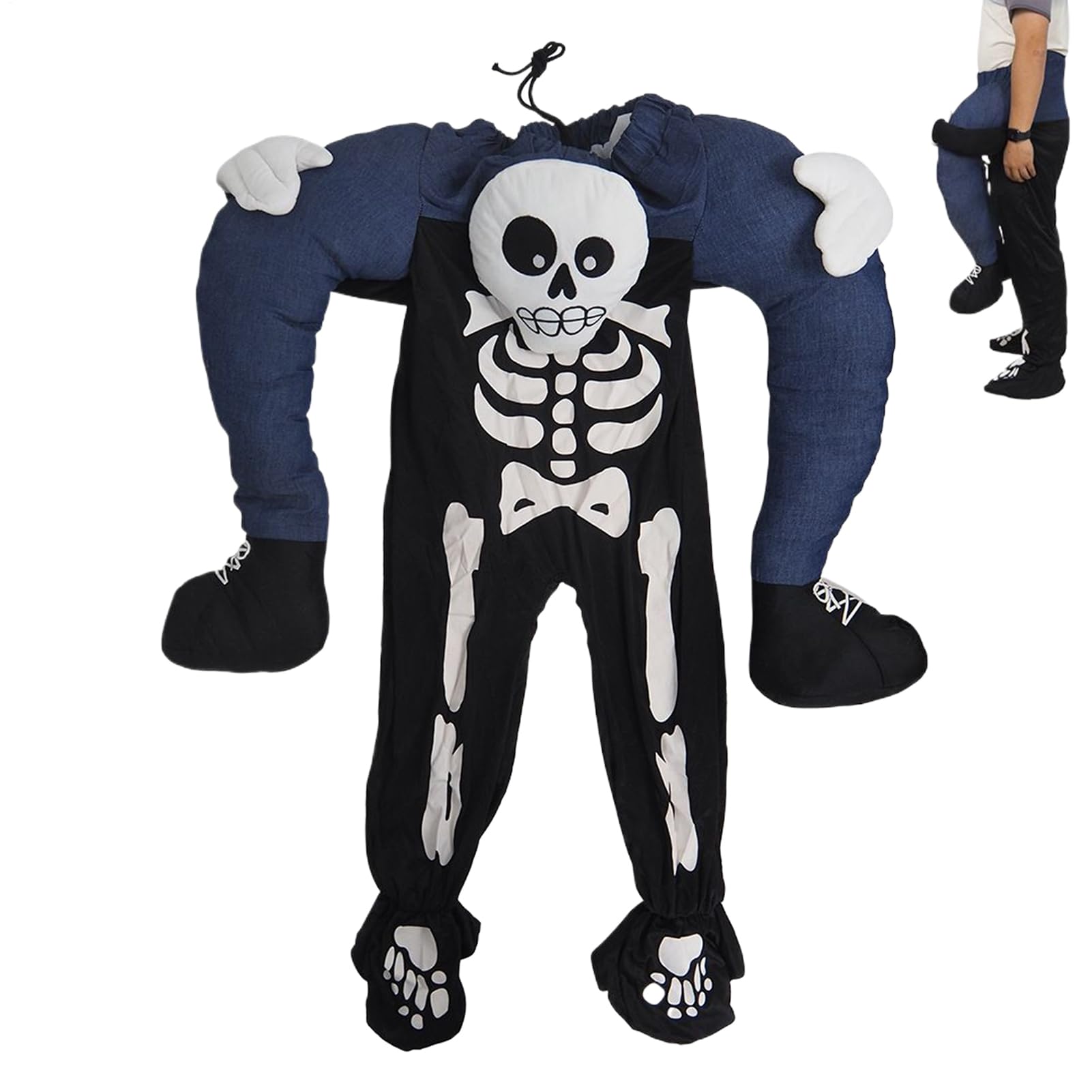 Kostium szkieletu, strój na imprezę, kostium szkieletu na imprezę halloweenową, dla kobiet, mężczyzn, starszych przyjaciół, na imprezę cosplay, urodziny, pokaz szkolny