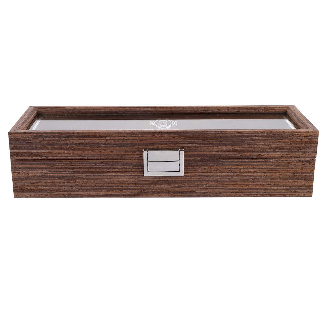 Caja de Almacenamiento de Relojes de Madera Roja, 6 Ranuras | Pu Acabado Clásico, Vitrina de Joyería para Boda y San Valentín, Organizador para Colección
