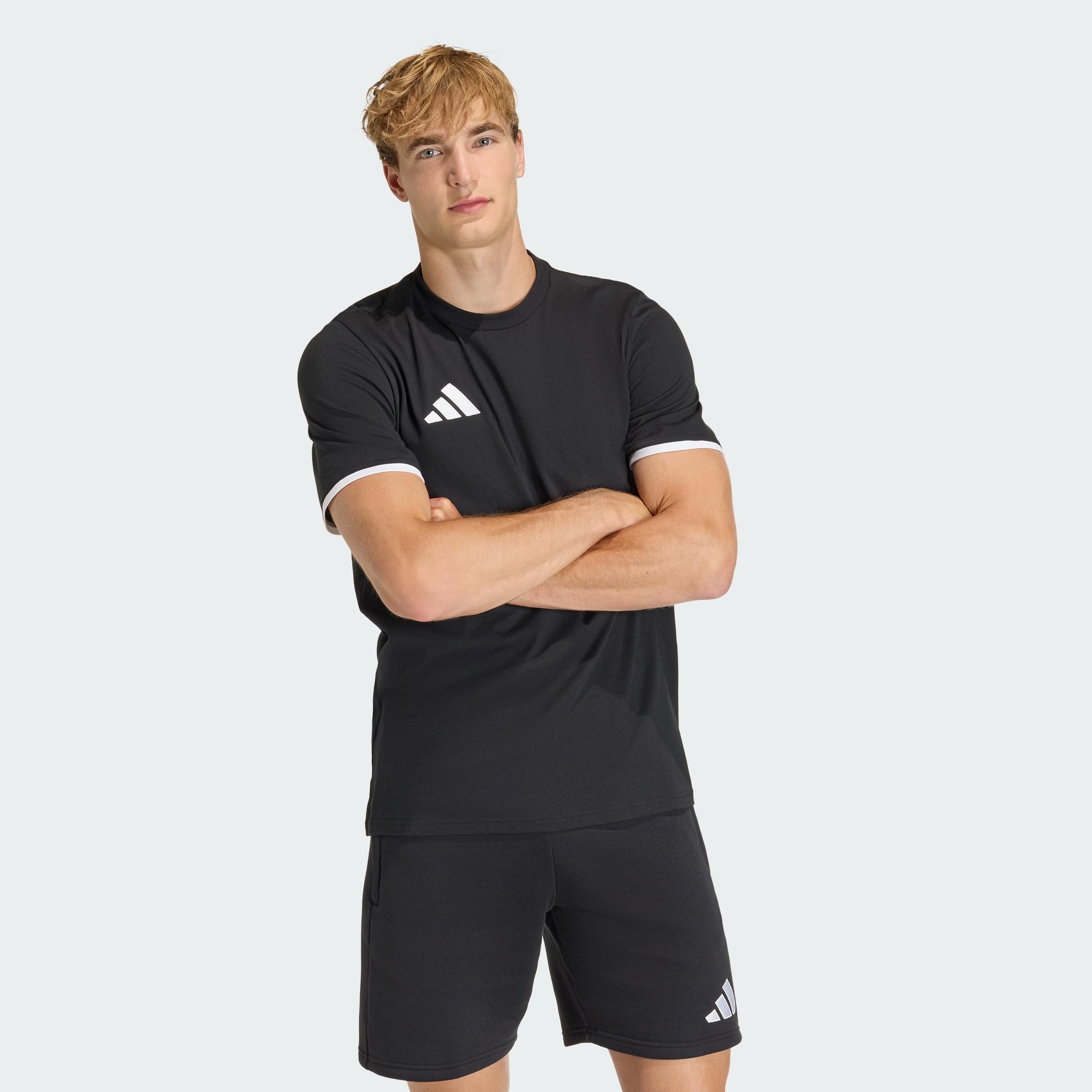 Adidas Men's Black Ent22 T-Shirt in Size XL, Sports Direct