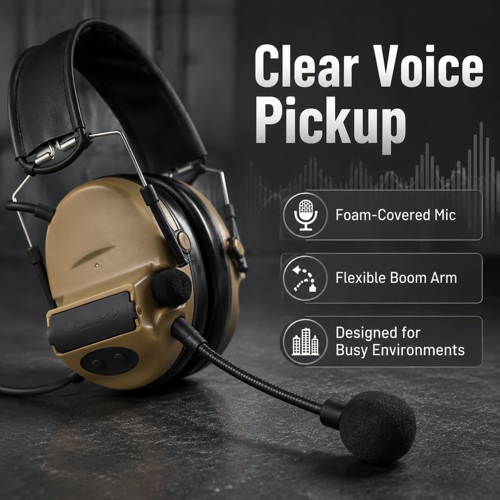 Auriculares Tácticos con Reducción De Ruido C2 For Comunicación Caza Airsoft Al Aire Libre