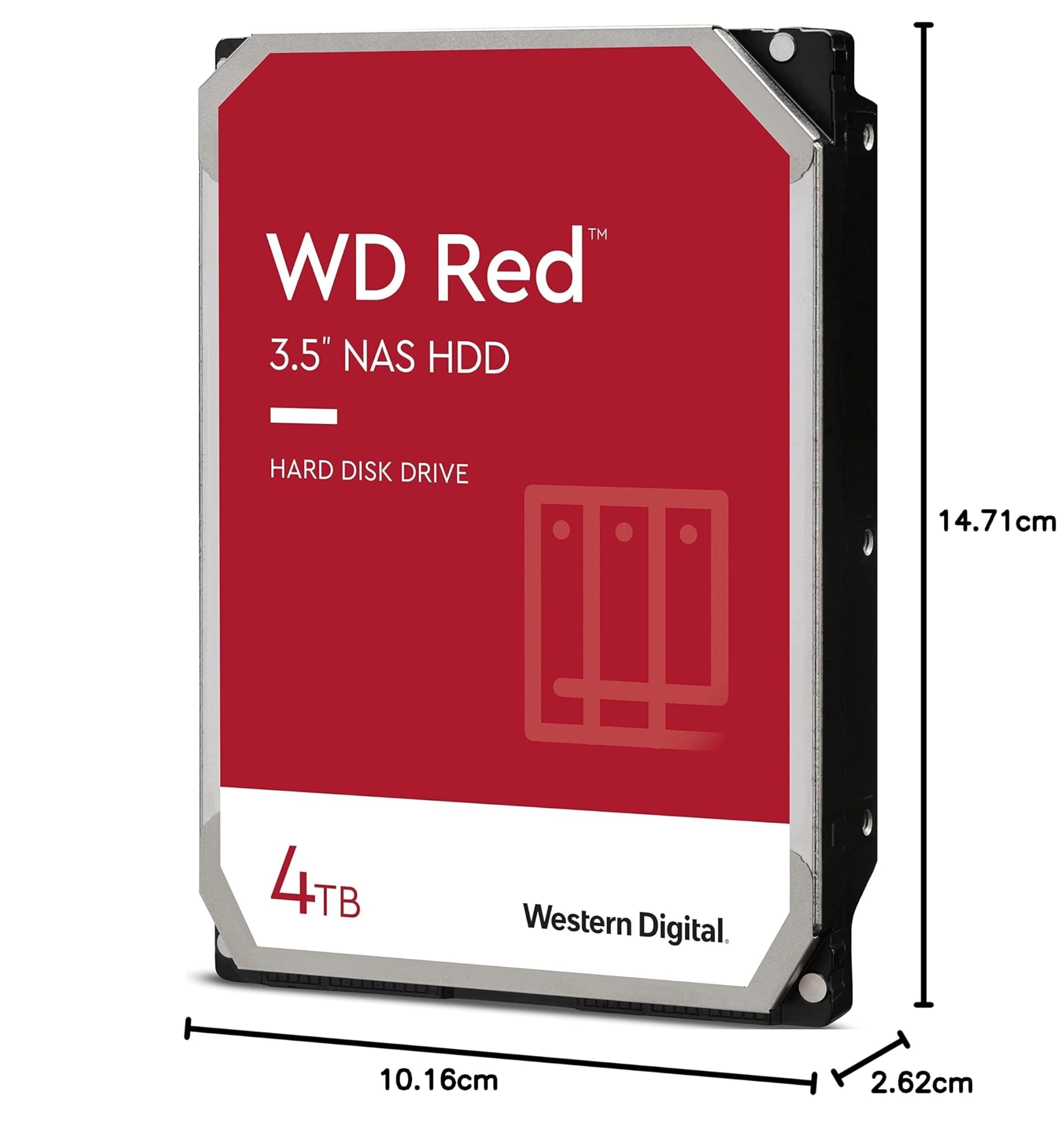 Western Digital Red 4TB 3.5 Zoll NAS Interne Festplatte - 5400 RPM - WD40EFAX