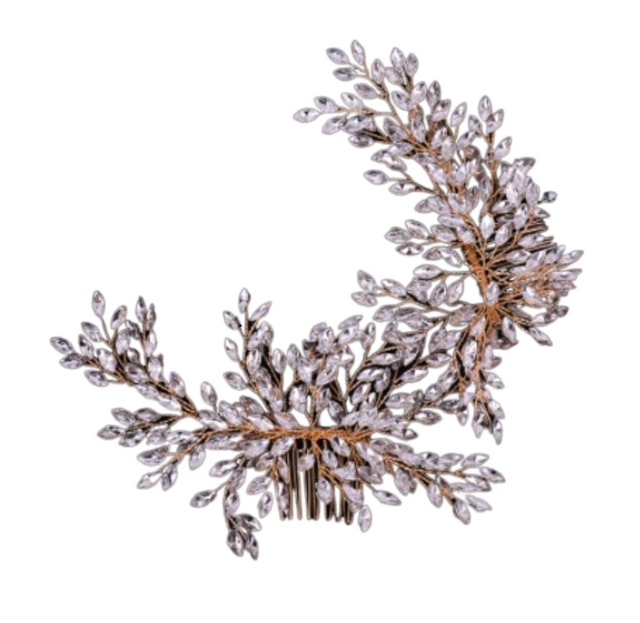 Pettini Laterali Donna Pettini per Capelli Fasce per Capelli da Sposa Accessori per Capelli da Sposa Pettine per Capelli in Cristallo Floreale Fascia per Capelli Pettinini Fermacapelli(Pink)