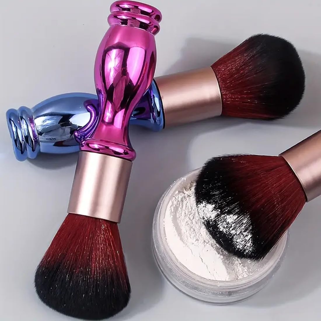 Makeup All in One 1pc Soft Flat Portable Concealer Brush (Color-Blue) 1