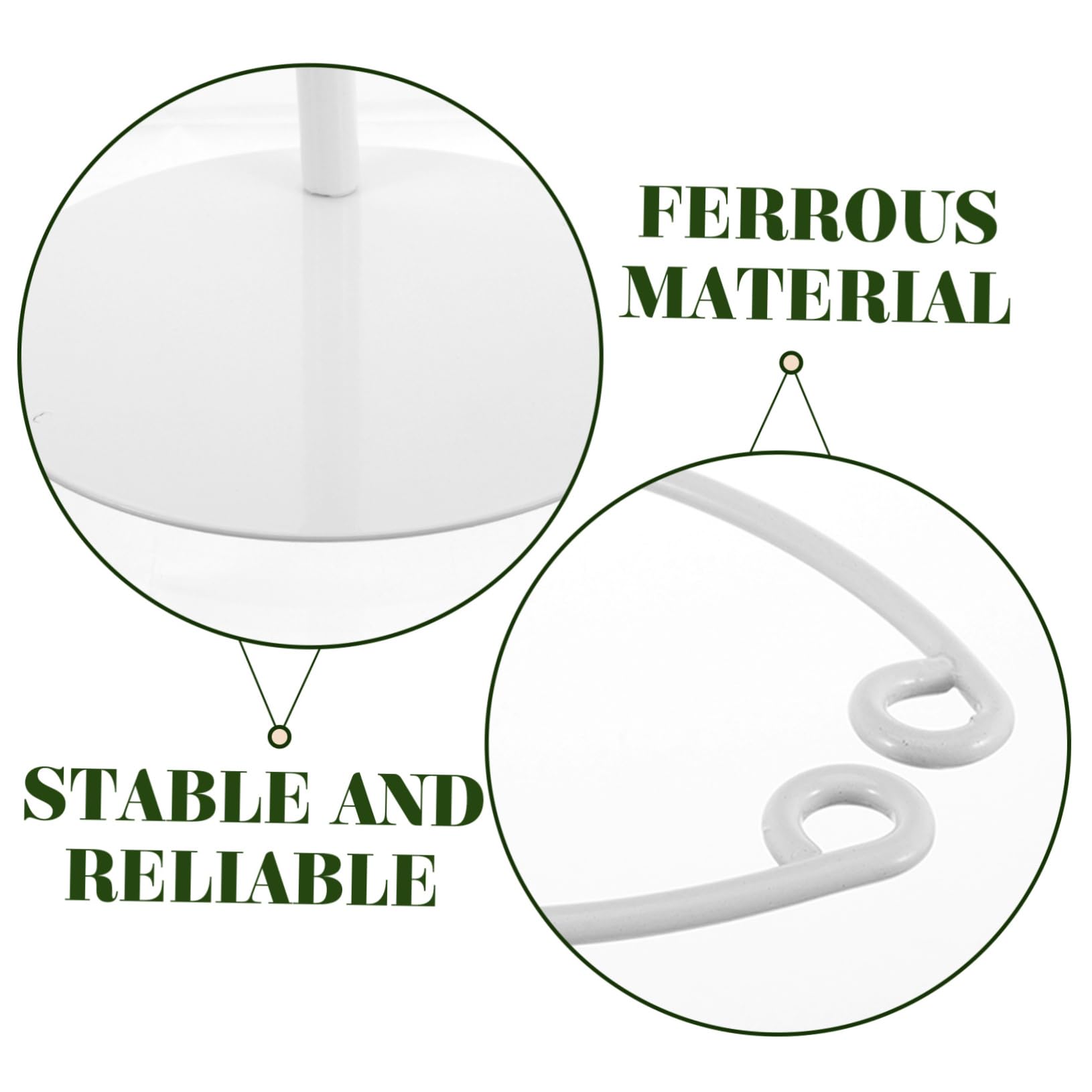 Toddmomy Supporto per Bouquet Regolabile in Ferro Bianco, Stelo Stabile