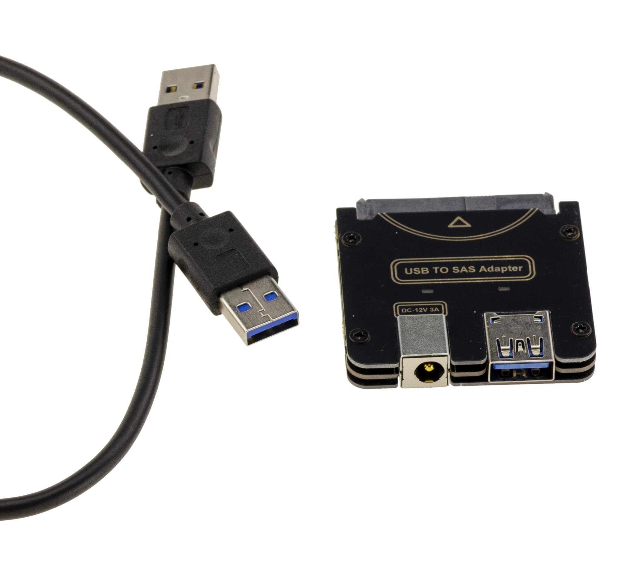 KALEA-INFORMATIQUE Adattatore convertitore per disco SAS 2,5 o 3,5 con connettore SFF-8482 a USB3.0 5G, venduto senza alimentatore