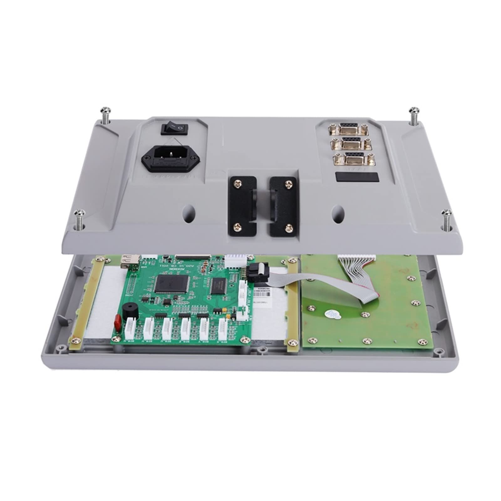 Righello di valutazione, Set di lettura digitale LCD in metallo Display DRO con 3 PCS Linee di scale lineari Encoder Lunghezza di lavoro da 50 mm a 1000 mm per tenere traccia dell'errore dello strumen