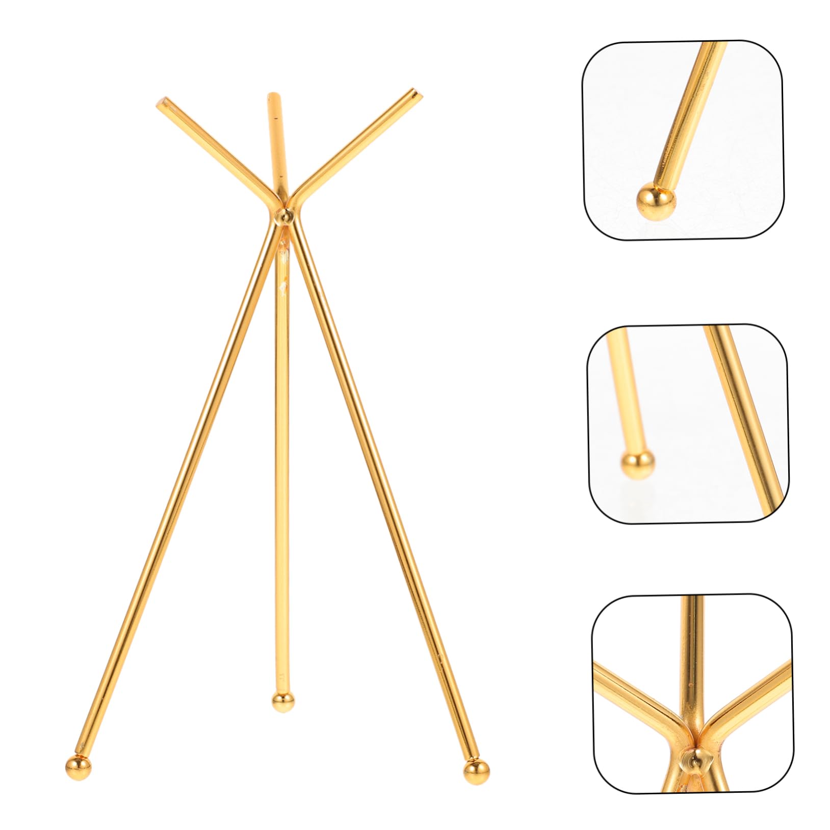 PRETYZOOM 3 Pz Stand a sfera di cristallo globo d'oro Espositore per ornamenti cristalball delicato rack artigianale in ferro delicato arredamento da tavolo ferro da stiro Golden