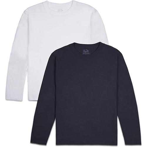 Fruit of the Loom Boys' Tag-Free Cotton Tees (Assorted Color Multipacks)