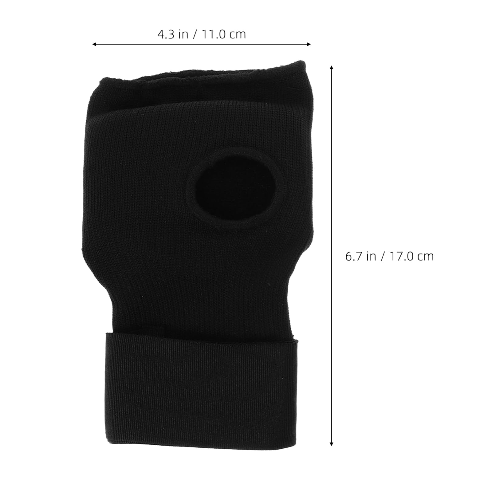 BESPORTBLE 1 Pair Boxing Hand Wraps for Martial Arts Durable Elasticated Compression Gloves for Fitness Training Excellent Wrist Support for Karate Taekwondo Knitted