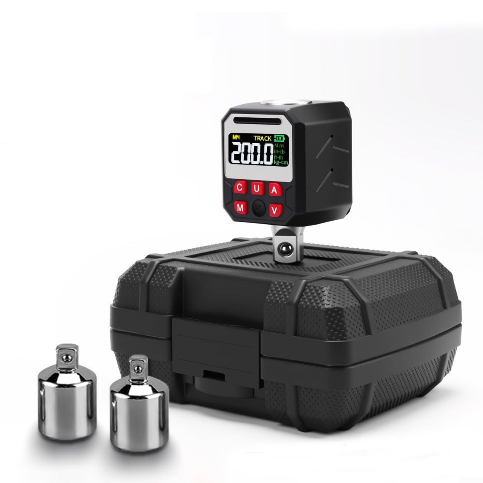 Adattatore per chiave dinamometrica digitale da 1/2 pollici con display intelligente e modalità preimpostate per misurazione della torsione 17-340 Nm, compatibile con uso automobilistico e
