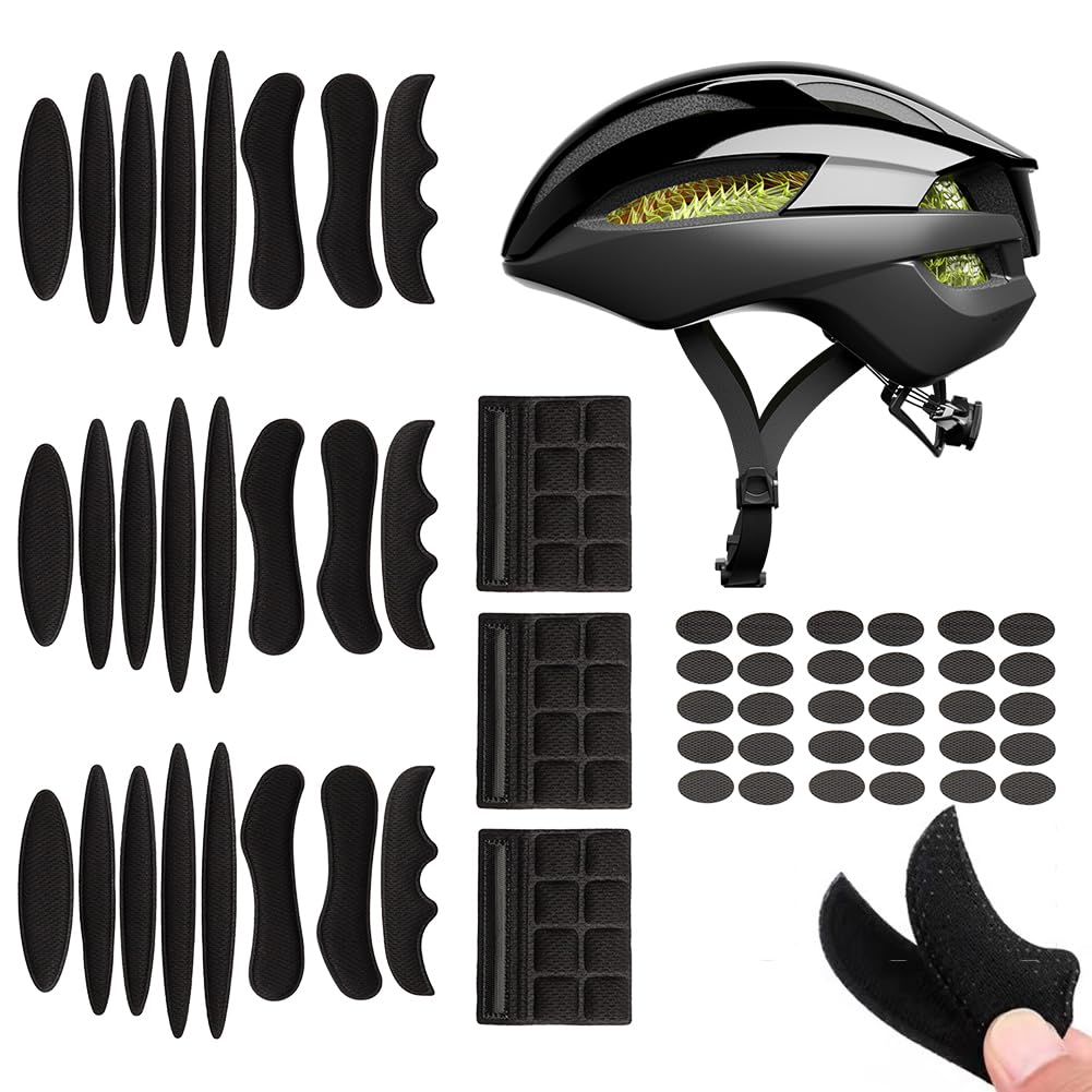 Tapicerka na kask rowerowy, uniwersalna wyściółka kasku rowerowego, zestaw wyściółek kasku, wyściółka z pianki, wymienna wyściółka kasku rowerowego, wyściółka kasku rowerowego, zestaw tapicerki kasku
