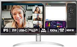 Monitor LG UltraWide™ - Tela IPS de 29", 21:9, USB-C, 7Wx2 MaxxAudio®, sRGB 99%, 100Hz - 29WQ600B
