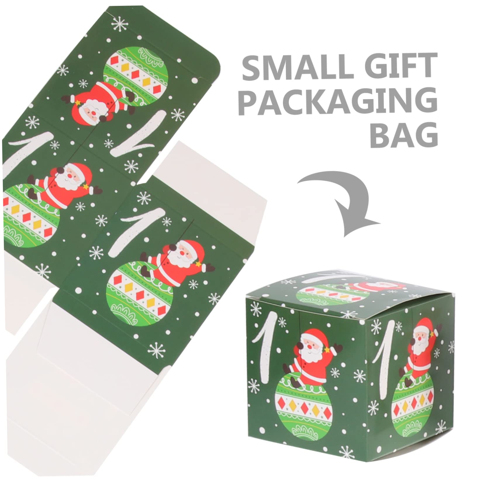 PRETYZOOM 96 Piezas Caja de dulces de cuenta regresiva cajas de de navidad de christmas wrapping paper navideños cajas de galletas dulces tratar