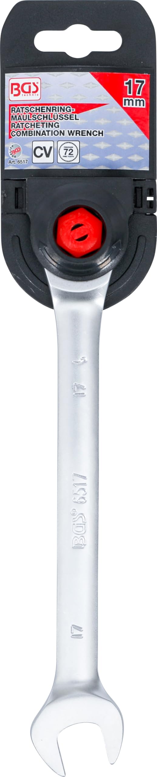 BGS 6517 | Chiave combinata a cricchetto | 17 mm