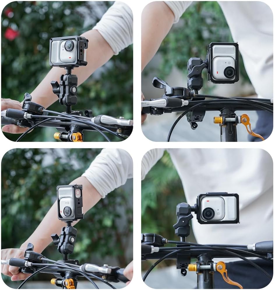 Aluminum Shell for Action Camera Includes Magnetic Base and Locating Hole