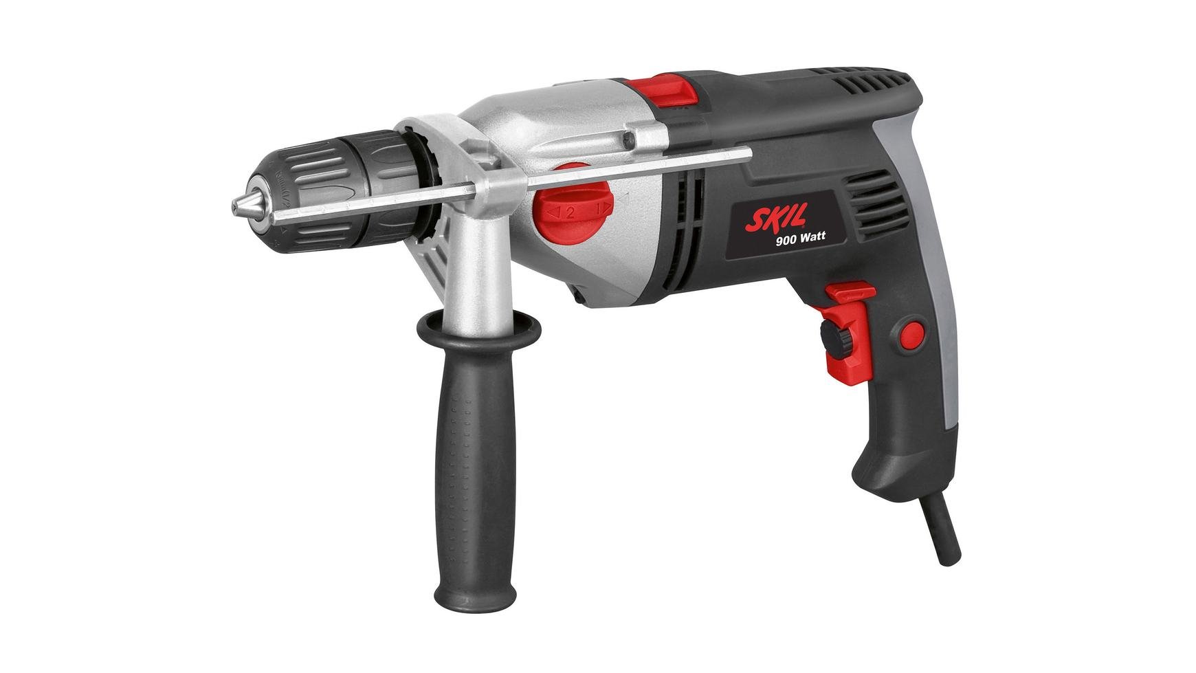 Skil 1024 AA F0151024AA - Trapano a percussione da 900 Watt (possibile anche foratura e viti normali, con impugnatura laterale, trapano)