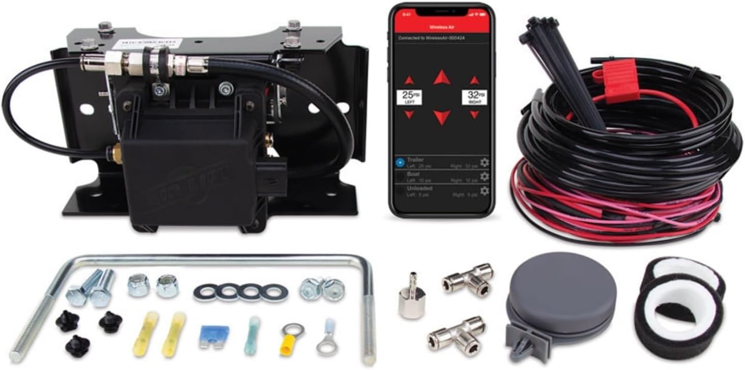 Air Lift LoadLifter 7500 XL Ultimate Air Spring Kit & WirelessAir 2nd Gen System EZ Mount App Only fits 2011 2019 Silverado Sierra 2500 HD | Includes TrendsAuto Decal