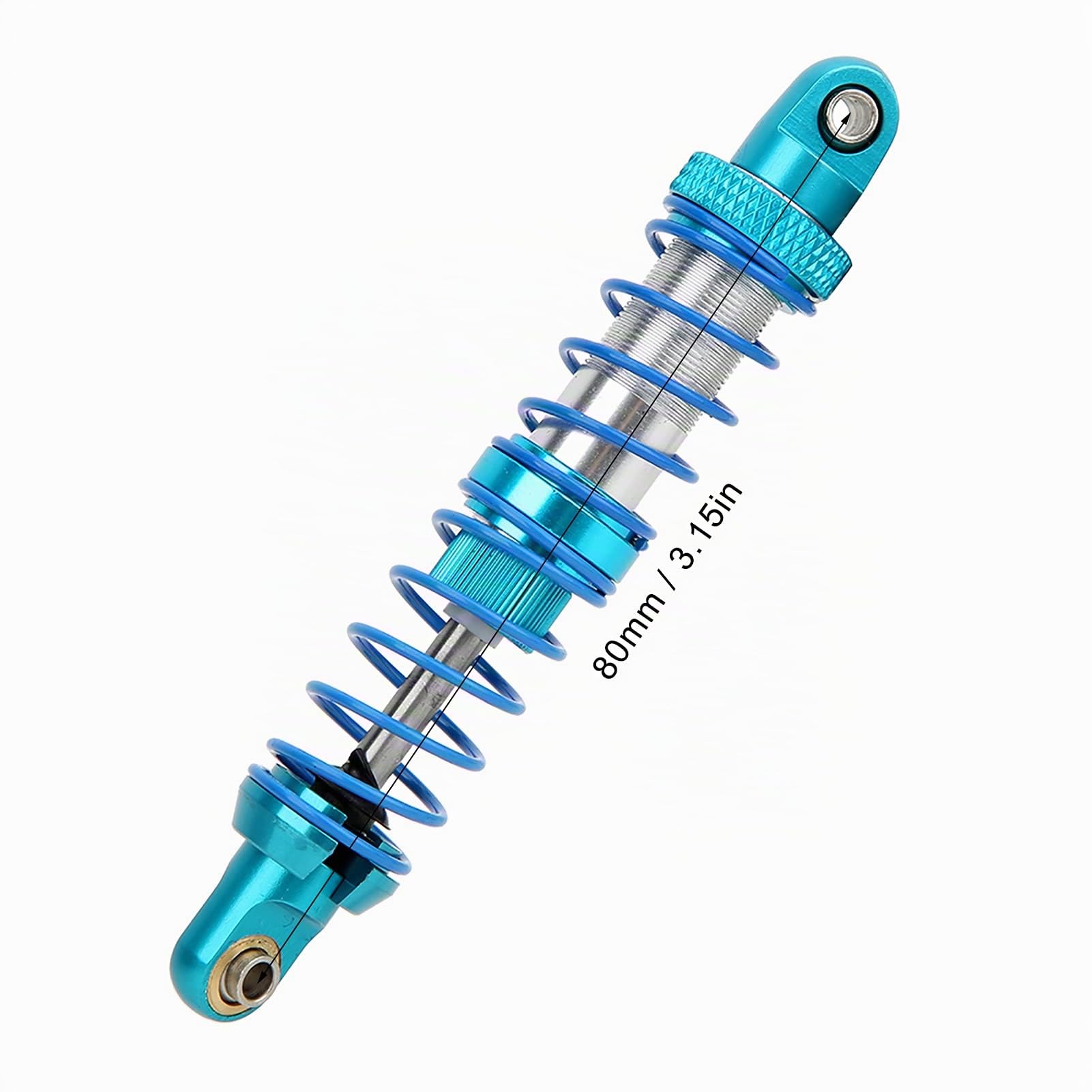 Amortisseurs RC Crawler, Métal 4 Pièces avec Ressorts 80mm Haute Résistance, Shocks Off-Road Renforcés for Loisirs Extérieur et Compétitions Véhicules 1/10 Échelle