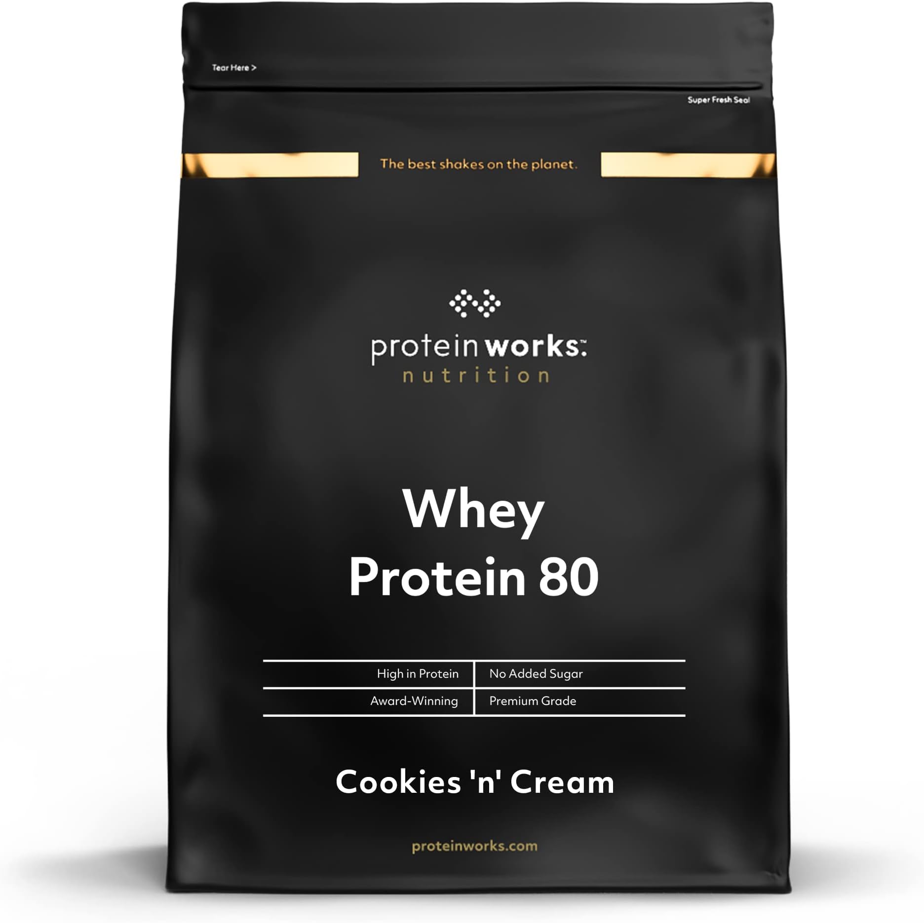 Protein Works - Whey Protein 80 Powder, Low Calorie Protein Shake, Whey Protein Shake, 14 Servings, Millionaire's Shortbread, 500 g (Pack of 1)