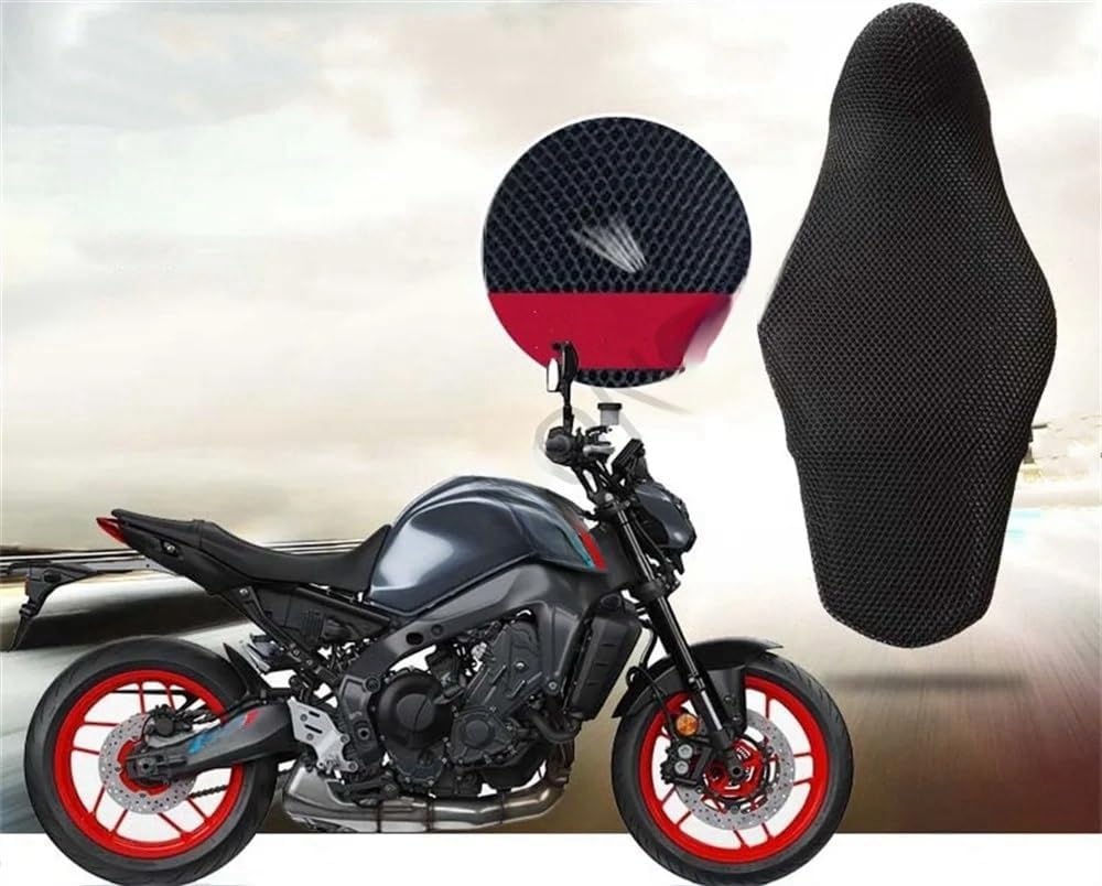 バイクの座席カバー ヤマハ用 MT-09/SP用 MT09 2021 2022 2023用 リアシート用 カウルカバー メッシュネッ