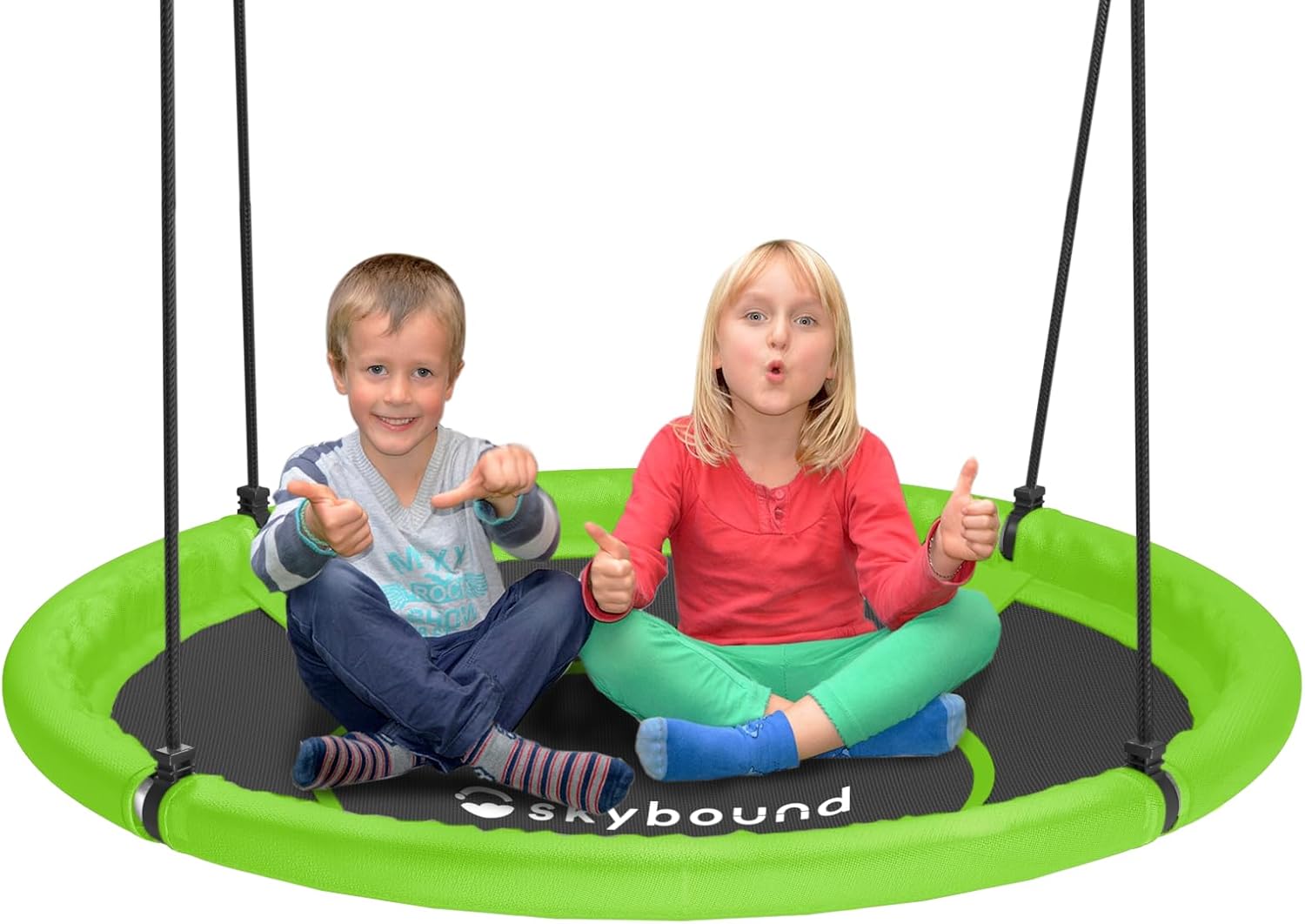 SkyBound Tree Swing Saucer Swing – 600LB Weight Capacity – Outdoor Swing with Hanging Straps – Waterproof Tree Swings for Kids SkyBound Tree Swing Saucer Swing – 600LB Weight Capacity – Outdoor Swing with Hanging Straps – Waterproof Tree Swings for Kids