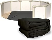 RhinoPad 24 ft Round Pool Liner Pad - Puncture-Resistant, Eco-Friendly Protection for Above Ground Pools, Easy Install