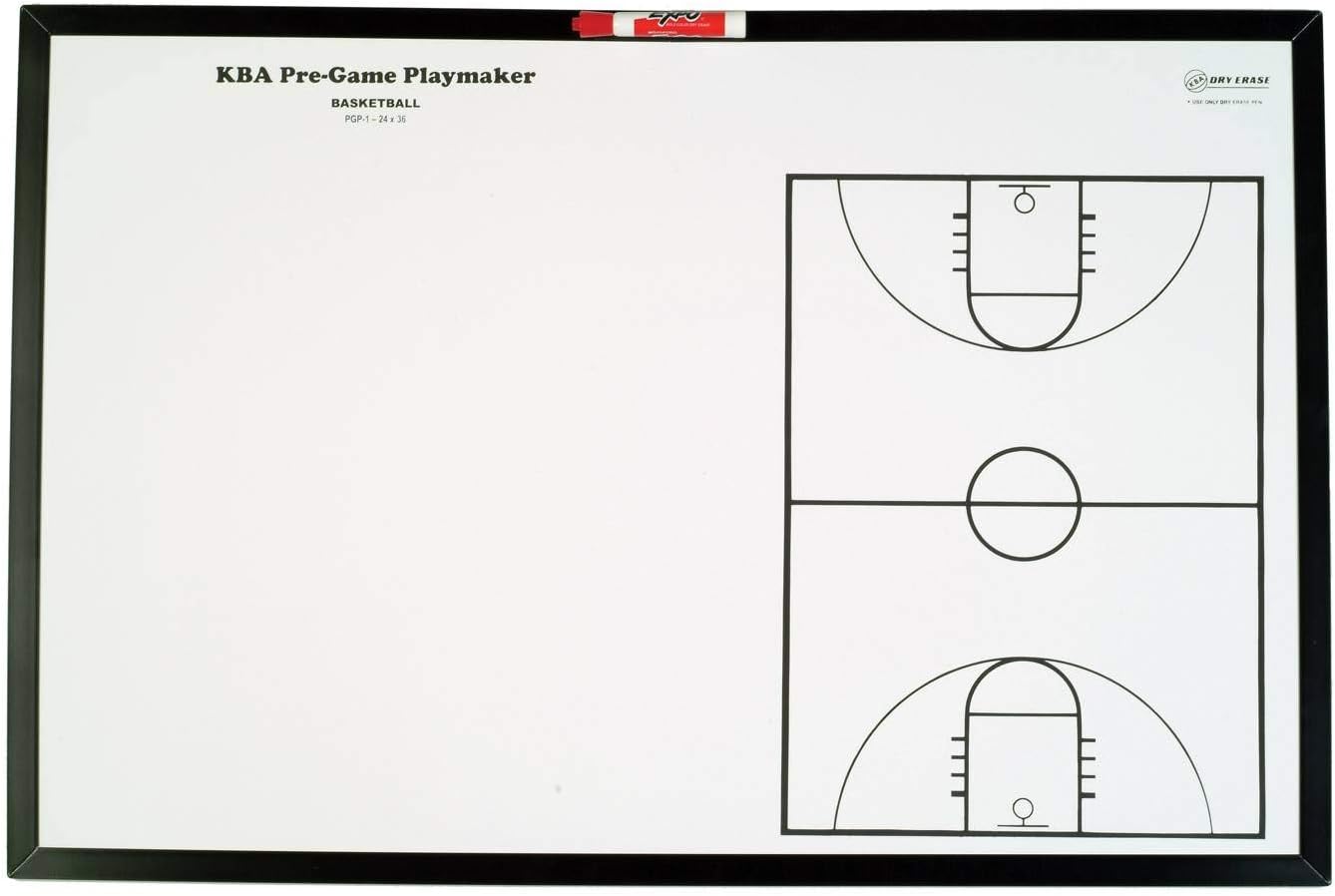 KBA 24" x 36" Basketball Playmaker Whiteboard