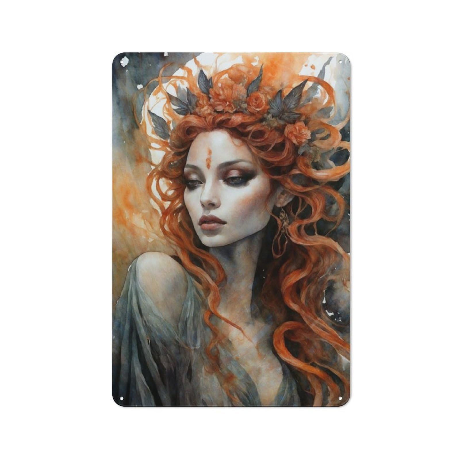 Junmoney Dark Siren Retro Decorative Metal Plaque 30X20cm, Garage Wall Decor For Garage, Workshop, Shed Or Utility Room