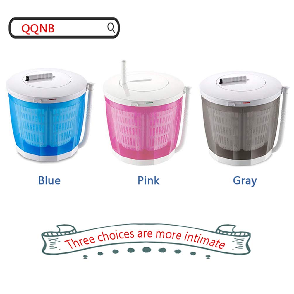 QQNB Mini Manual Washing Machine,Counter Top Washer,Camping Portable Non-Electric Dryer,350 * 340mm,2kg