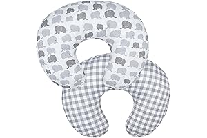 Baby Elephant Nursing Pillow Cover For Newborn - Snuggly Comfort And Support...
