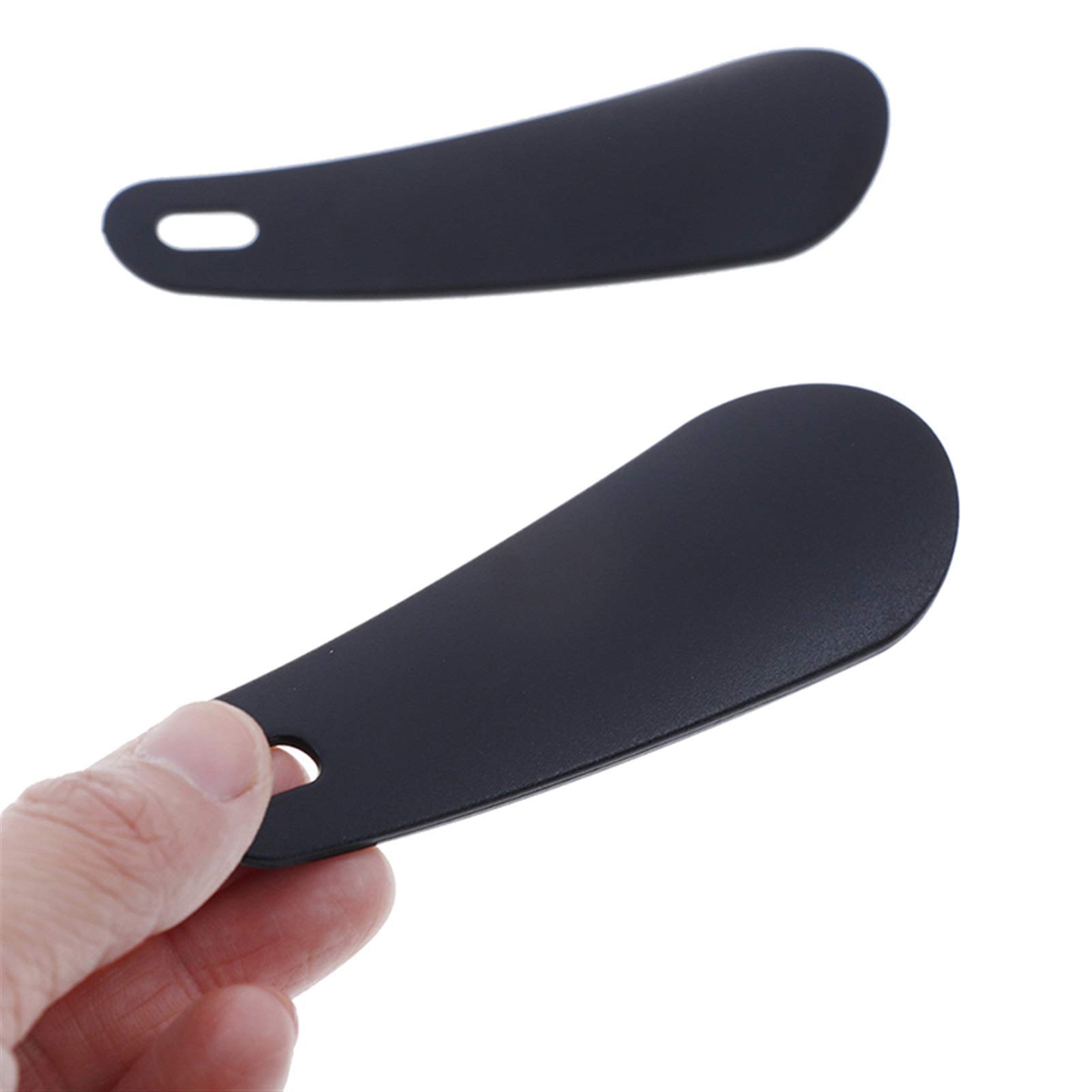 Calzador, Calzador de Mango Largo, Cuerno de Zapato Negro, Calzador de plástico Profesional, Cuchara, Mango de Calzador, Herramienta elevadora de Zapatos, 11cm, Cuerno de Zapato, Mango Largo