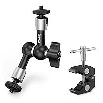 SMALLRIG Magic Arm Braccio Magico da 5 Pollici con Super Clamp per Monitor e Luce LED – 2730B