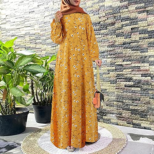Robe d'été à manches longues imprimée protégeant du soleil avec confort fluide