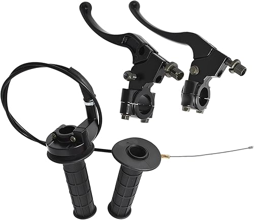 7/8 (0.866 in) - Manillar giratorio del acelerador, embrague, palanca de freno de repuesto para Honda XR80 CRF70 CRF80 XR100 CRF100 Dirt Bike