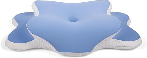 Miniatura 9 de Tesoro - Almohada cervical cervical, almohada ergonómica para aliviar el dolor de cuello, almohada ortopédica de contorno de espuma viscoelástica