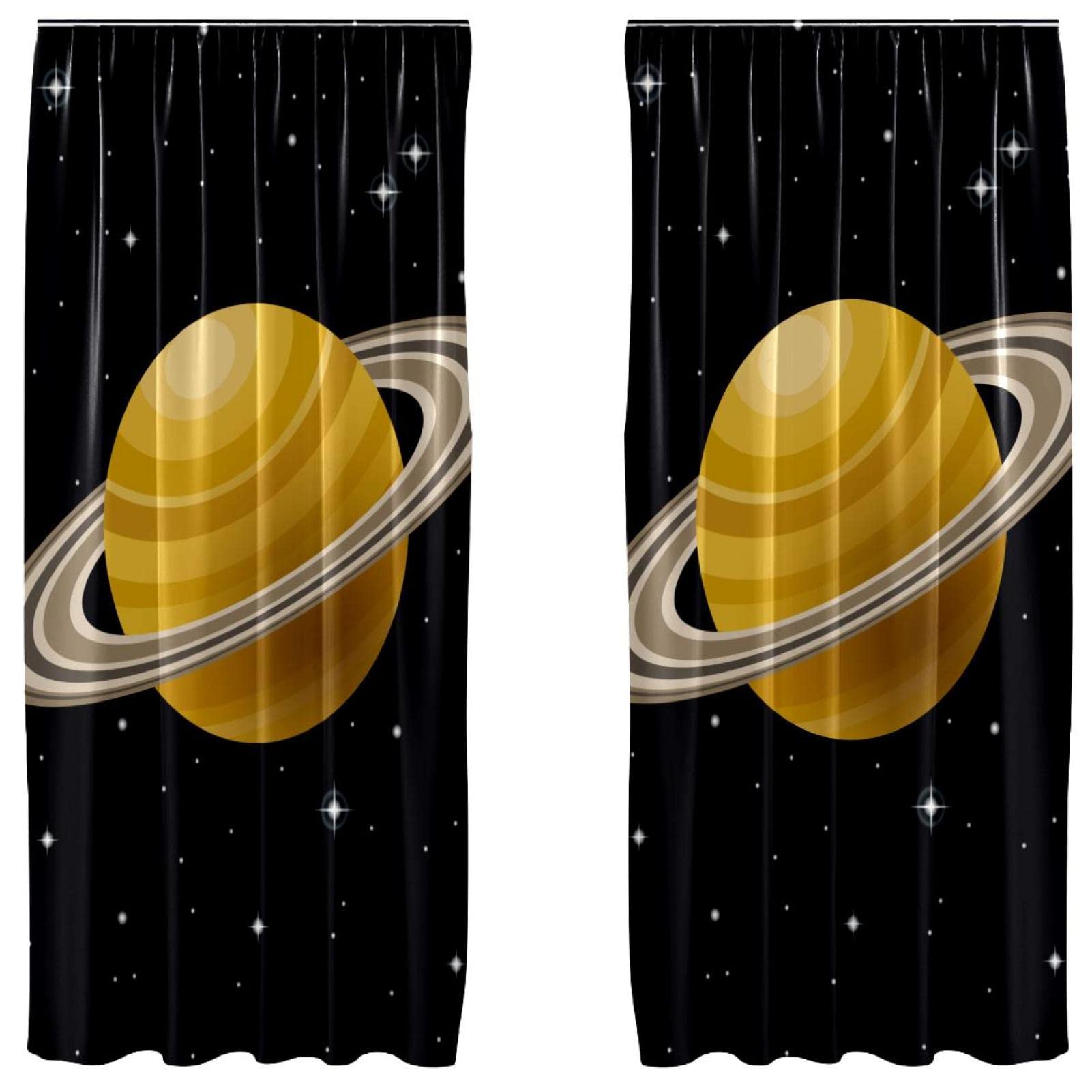 Cortinas de panel ligeras con bolsillo para barra: instalación fácil en ventanas de 55x84"