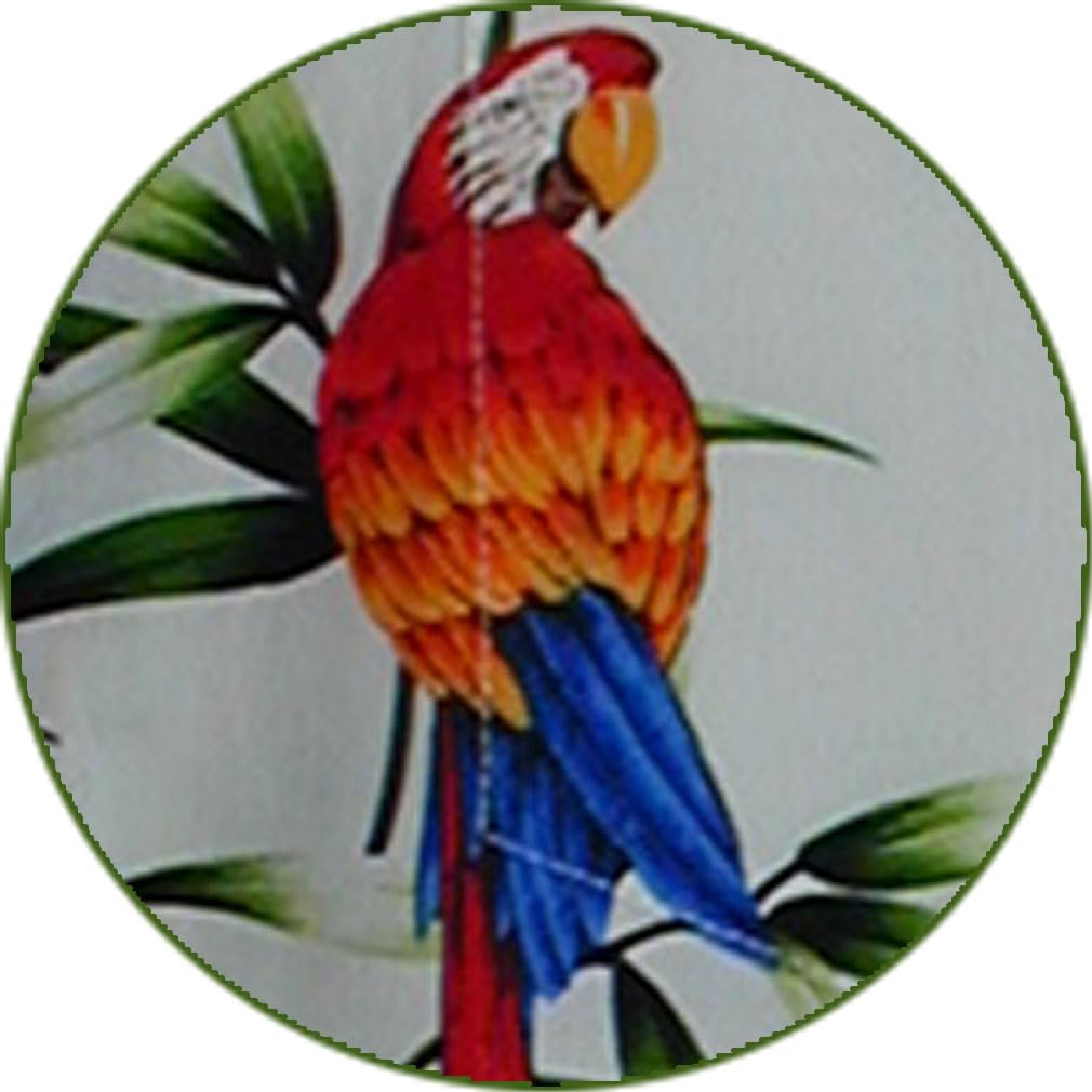 Pacific Legend Men's Tropical Parrots Aloha Hawaiian Shirts