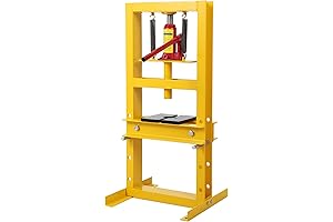 Hydraulic Press 6 Ton Hydraulic Shop Press, H-Frame Garage Floor Benchtop Adjustable