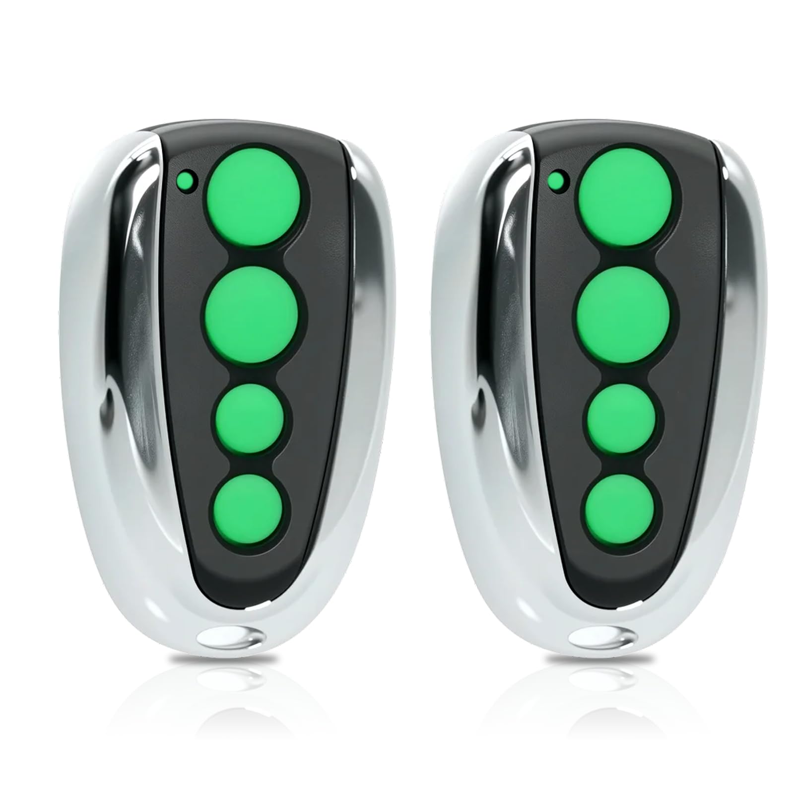 Garage Door Remote Compatible with TOPENS M12, 4 Buttons Garage Door Opener, Wireless Transmitter for Automatic Swing Sliding Gate, Garage Door (2, Green)