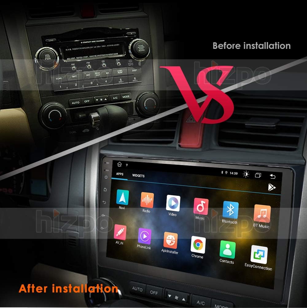 android 10 os double din car radio stereo gps can bus mirrorlink bluetooth obd2 multi touch screen video player for honda crv 2007 2008 2009 2010 2011