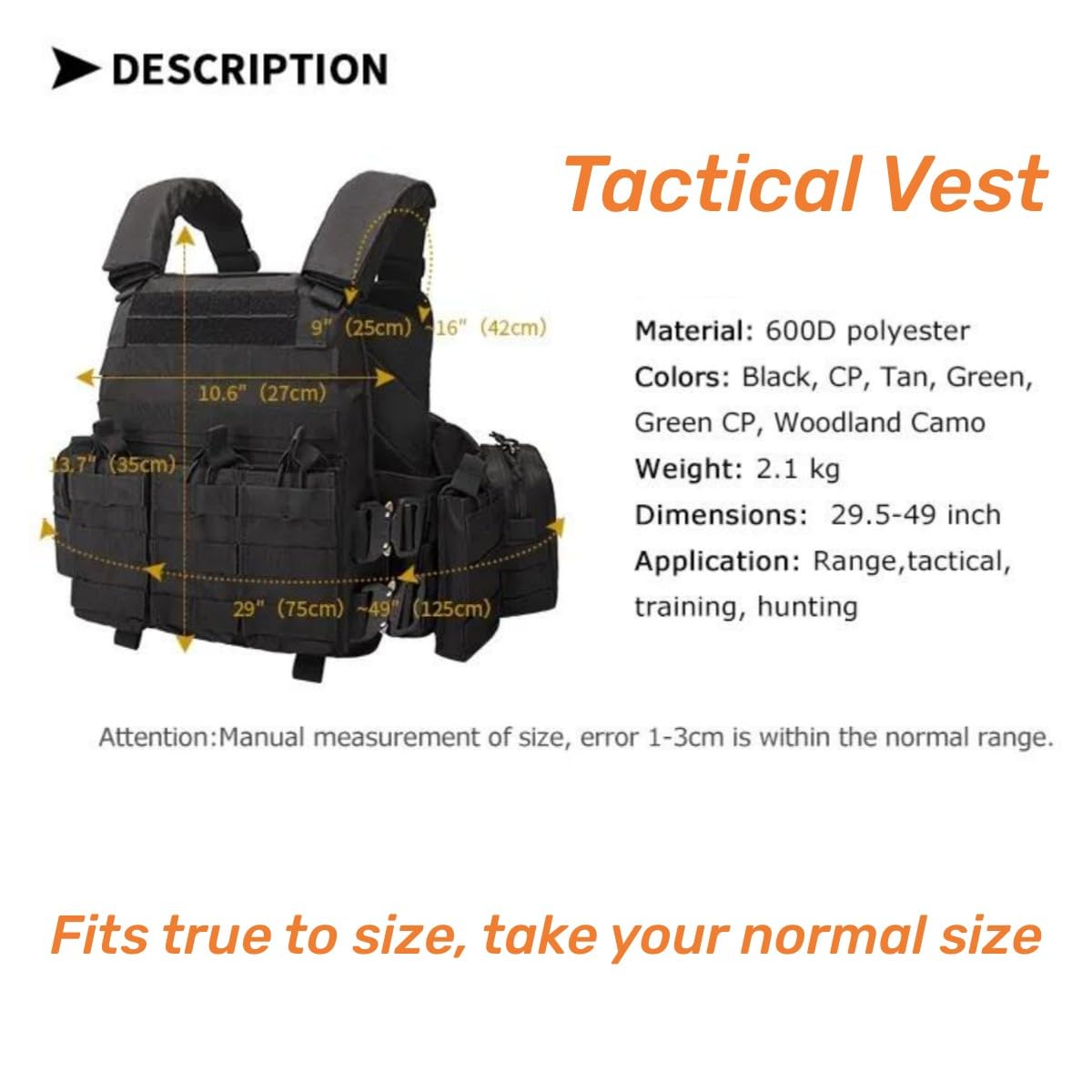 ACEXIER wasserdichte Jagdtarnung Molle Chaleco Tactico Armee Plattenträger Taktische Weste