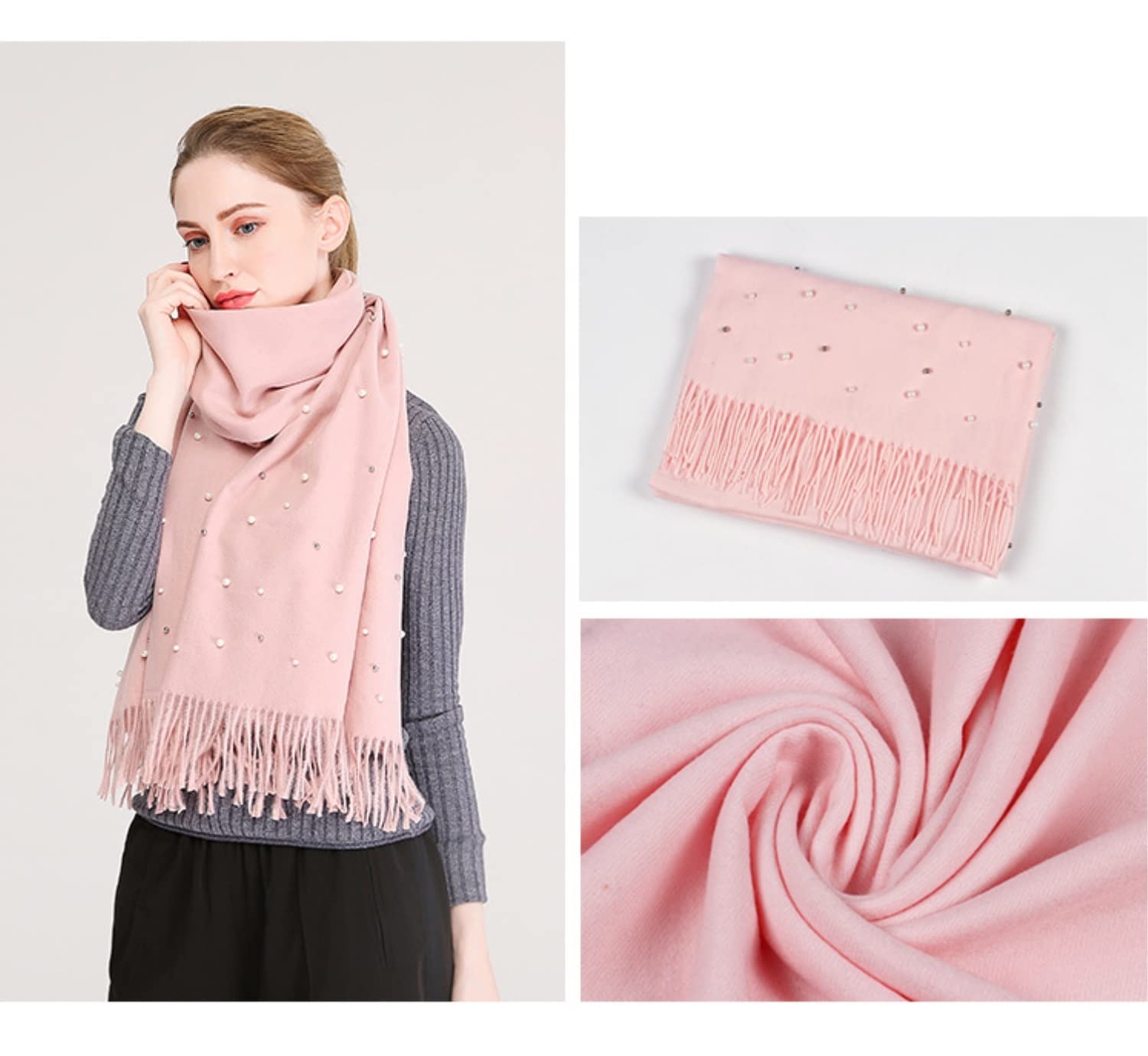 Szalik Lekki Damski Gruby Ciepły Szalik Szalowy Koc Lady Tassel Para Zwykły Szal Miękkie