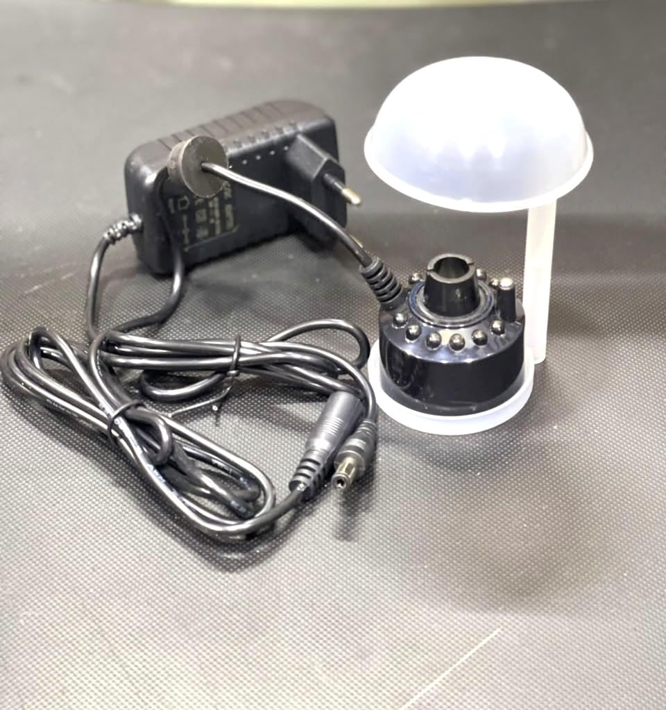 ANMSALES 2019 Latest 12 LED Ultrasonic Mist Maker Humidifier Fogger Full Plastic Body with Adapter.-image-42